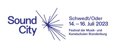 Grafik: Logo Sound City weiß blau Grafik: Logo Sound City weiß blau