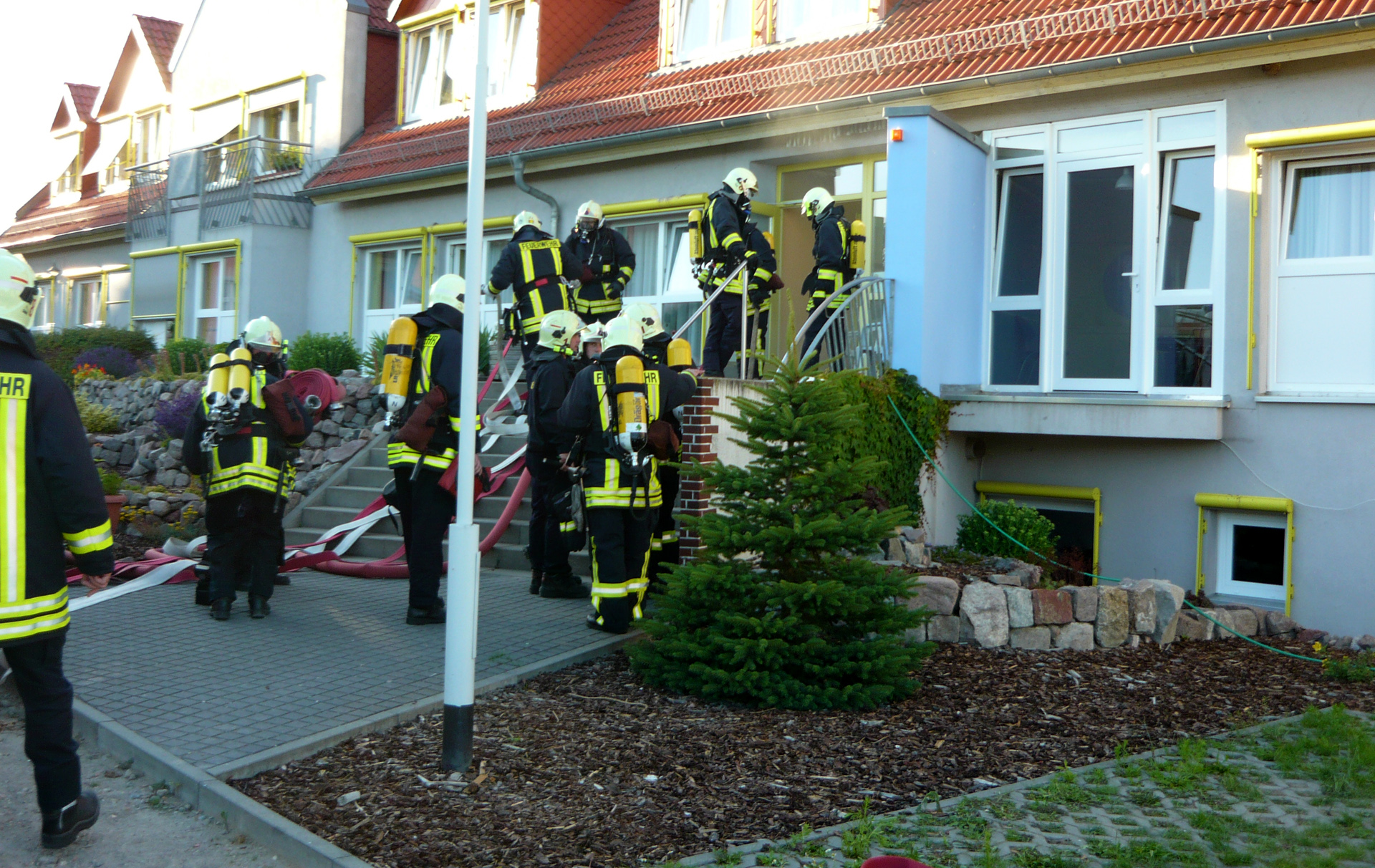 Auslösung einer Brandmeldeanlage