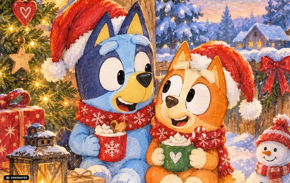 Foto: Bluey und Bingo (KI-generiert) Foto: Bluey und Bingo (KI-generiert)