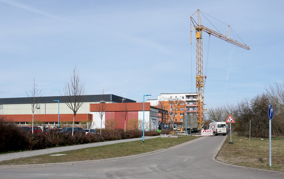 Foto: Baumaßnahme an der Sporthalle Foto: Baumaßnahme an der Sporthalle