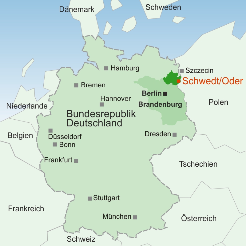 Lage Der Stadt Schwedt Oder Stadt Schwedt Oder