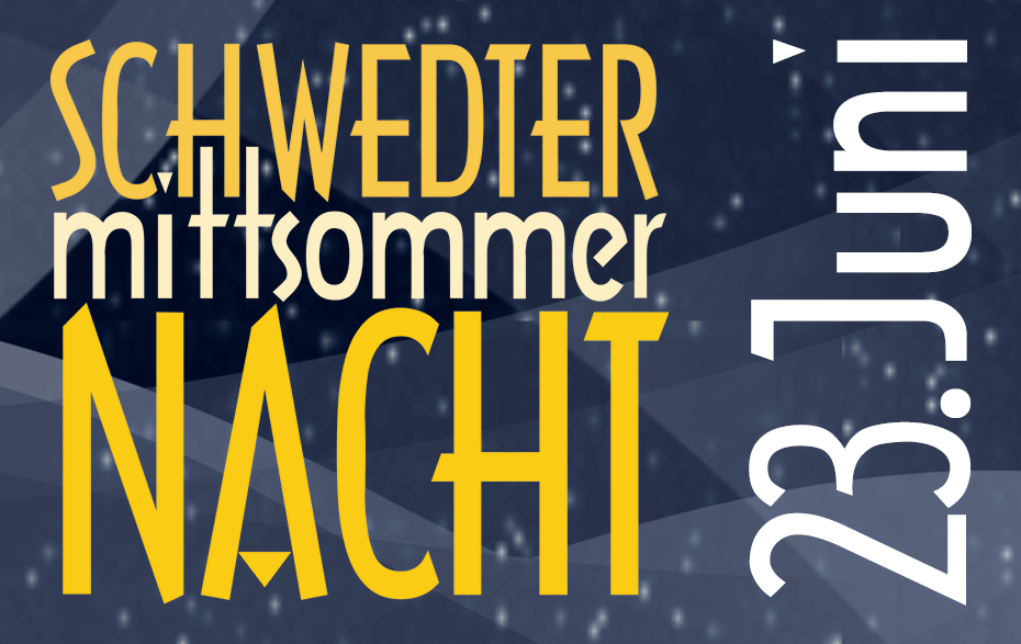 Grafik: Schwedter Mittsommernacht 23. Juni Grafik: Schwedter Mittsommernacht 23. Juni