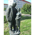 Foto: „Bauarbeiter mit schwangerem Mädchen“ von Axel Schulz