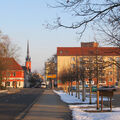 Foto vom 3. April 2013: Blick in Richtung Innenstadt mit Schneeresten auf dem Alten Markt Foto vom 3. April 2013: Blick in Richtung Innenstadt mit Schneeresten auf dem Alten Markt