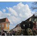 Foto vom 12. April 2014: Blick in die gefüllte Vierradener Straße Foto vom 12. April 2014: Blick in die gefüllte Vierradener Straße