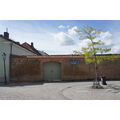 Foto vom 19. August 2014: Teil der Stadtmauer in der Louis-Harlan-Straße Foto vom 19. August 2014: Teil der Stadtmauer in der Louis-Harlan-Straße