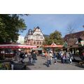 Foto: Stände am Vierradener Platz vor der Stadtmühle Foto: Stände am Vierradener Platz vor der Stadtmühle