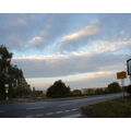 Foto vom 10. Oktober 2014: Wolken und Mond über der Brückenstraße Foto vom 10. Oktober 2014: Wolken und Mond über der Brückenstraße