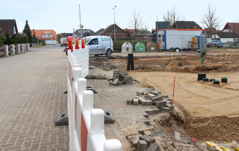 Foto: Baustelle Zichower Weg Foto: Baustelle Zichower Weg