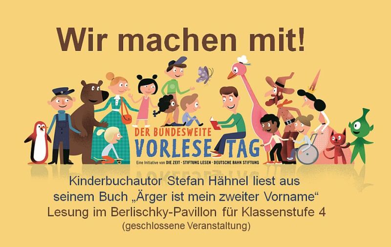 Plakat: Selfi Vorlesetag 2022 Plakat: Selfi Vorlesetag 2022