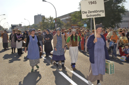 Foto: Schwedter auf der Flucht