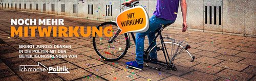 Plakat: Projekt &bdquo;Ichmache > Politik&ldquo;